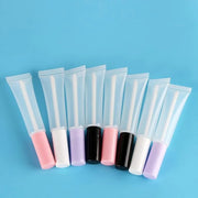 COSIDEA 50 pack Empty White 15ml Squeeze lip gloss tubes with wand 0.5oz soft lipgloss container chapstick containers empt...