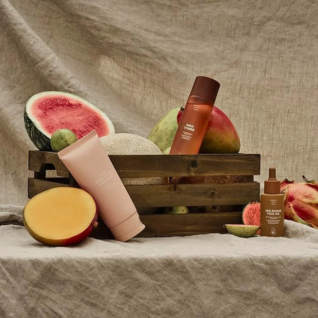 SWEET JULY SKIN The Essentials Set - 3 PC Full Size Cleanser, Toner, Facial Oil to Achieve Balanced, Glowing and Hydrated ...
