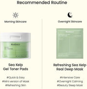 Biodance Sea Kelp Gel Toner Pads, Calming & Soothing for Sensitive Skin, Oil & Sebum Control, Blemish Care, Gentle Exfolia...