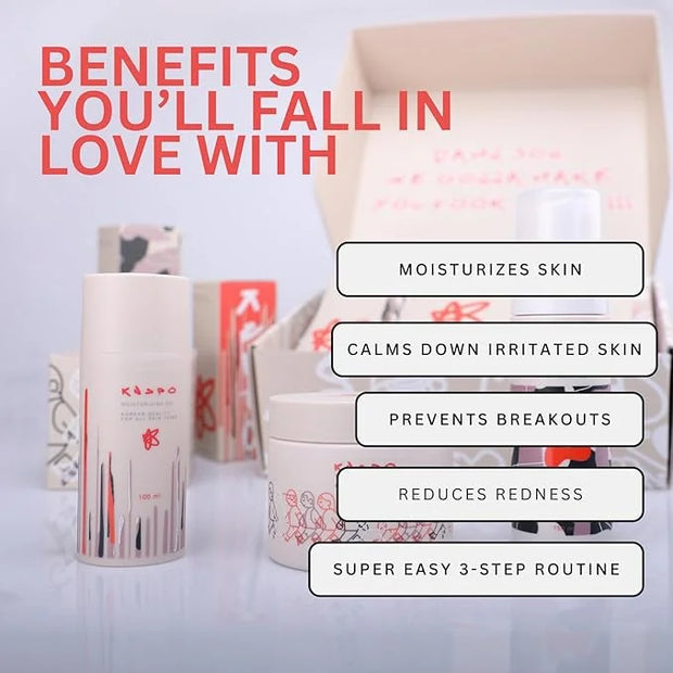 The Essential Pack - Korean Skincare Set with Face Wash, Toner for Face and Face Moisturizer - Suitable for All Skin Types...
