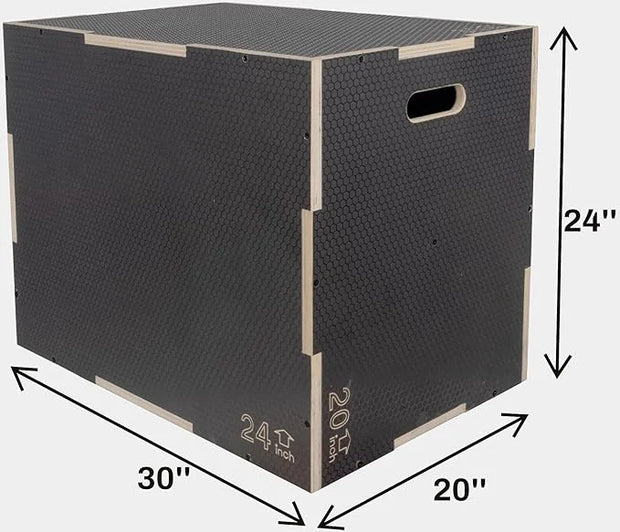 3 in 1 Non-Slip Wooden Plyo Box Plyometric - Product Image