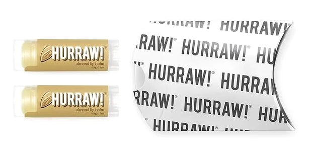 Hurraw! Almond Lip Balm, 2 Pack: Palm