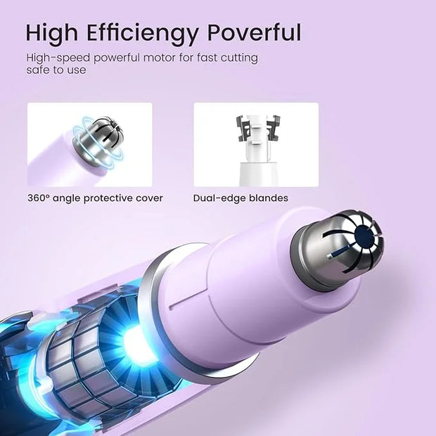Ear and Nose Hair Trimmer for Women, 2025 Professional Painless 2 in 1 USB Rechargeable Eyebrow & Facial Hair Trimmer, Pre...