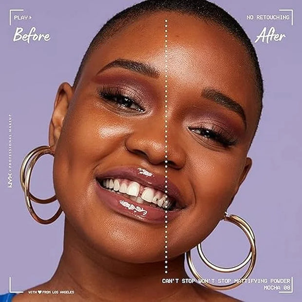NYX PROFESSIONAL MAKEUP Can't Stop Won't Stop Mattifying Pressed Powder - Mocha - Product Image