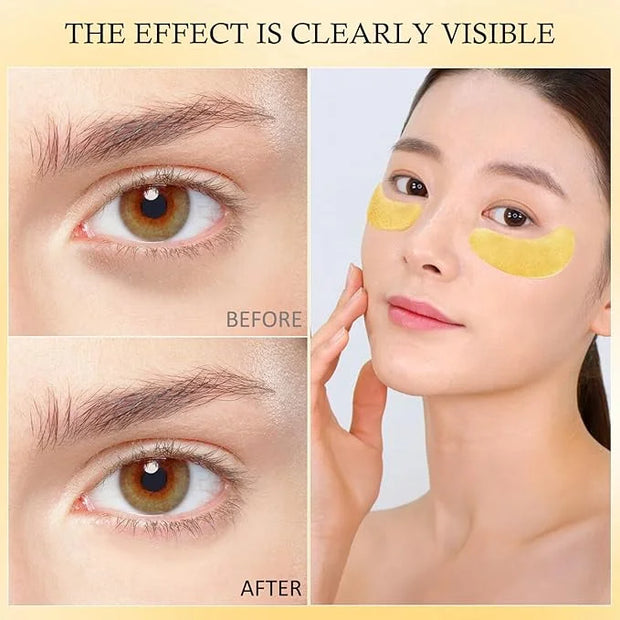 24 Pairs Under Eye Patches for Puffy Eyes and Dark Circles, Collagen Under Eye Mask Skin Care Products, Snail Mucin Eye Pa...