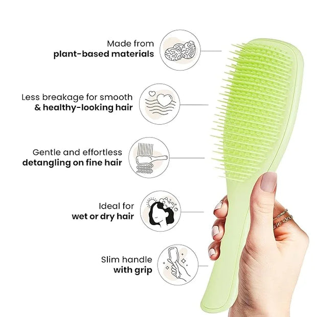 Tangle Teezer Plant-Based Ultimate Detangler Brush, Dry & Wet Hair Brush, Eliminates Knots & Reduces Breakage for Color-Tr...