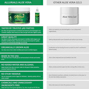 100% Pure & Organic Aloe Vera Spray, Clinically tested & Dermatologist approved, Hydrates & Heals Dry & Damaged Skin & Hai...