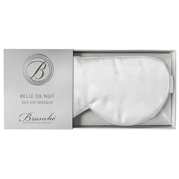 Branche Beauty Belle De Nuit Sleep Mask - Silk Eye Mask 6A Silk 22 Momme Eye Cover Sleepover Shade Blindfold Mask for Luxu...