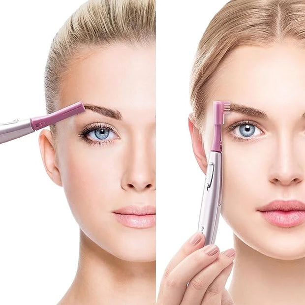 Panasonic Women’s Facial Hair Remover and Eyebrow Trimmer with Pivoting Head, Includes 2 Gentle Blades for Brow and Face a...
