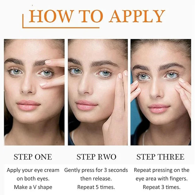 Vitamin C Eye Cream For Dark Circles, Under Eye Bag Cream Anti Aging Firming Creams For Women, Hydrating Eye Moisturizer C...