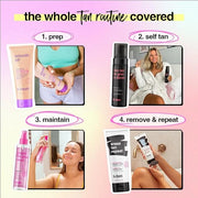 b.tan Ultra Dark Self Tanner Mousse | Too Tan - Best, 1 Hour Express Sunless Tanning Foam, Gold Bronzing Glow, No Fake Tan...
