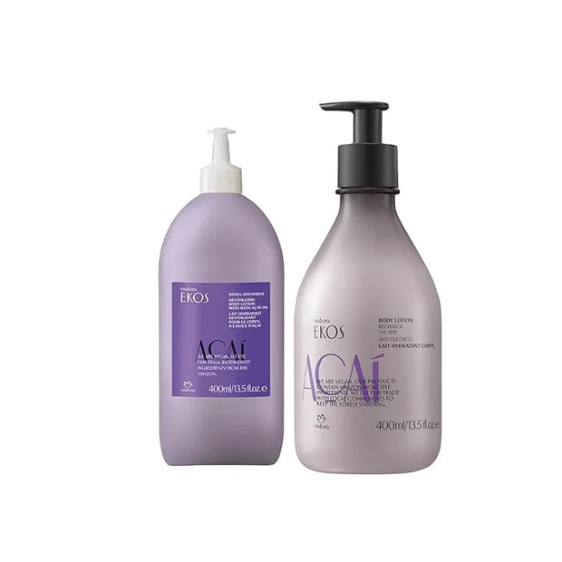 natura - Ekos Açaí Revitalizing Body Lotion Refill - Vegan Skin Care - 24 Hours of Soft Skin - Improves Skin Elasticity - ...