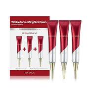 ISA KNOX Wrinkle Focus Shot - Eye Wrinkle Cream Set. Powerful Moisturizer for Fine Lines, Elasticity Strengthening Serum f...