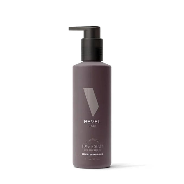 Bevel Leave In Conditioner for Men - Curly Hair Conditioner with Hemp Seed Oil and Biotin, Detangles Moisturizes and Stren...
