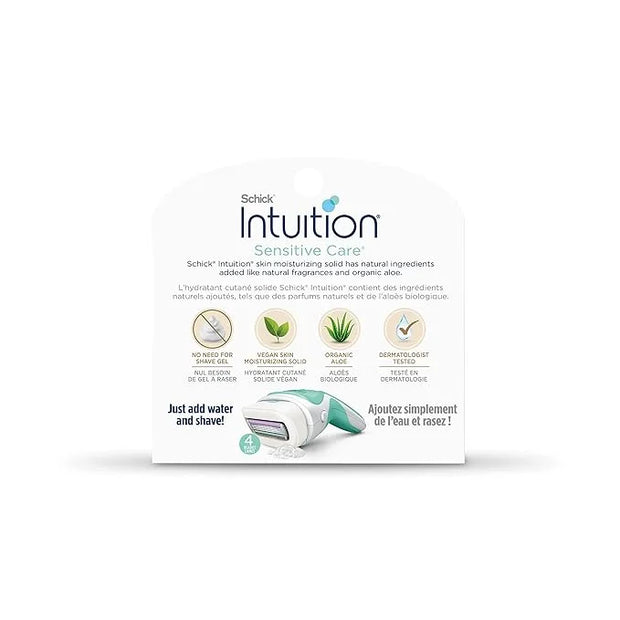 INTUITION Schick Refill, Razors for Women Sensitive Skin | Intuition Razor Blades Refill with Organic Aloe, Razor Refills ...