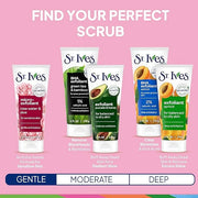 St. Ives Gentle Smoothing Face Scrub Our Gentlest Scrub Yet Rose Water and Aloe Vera Made with 100 percent Natural Exfolia...