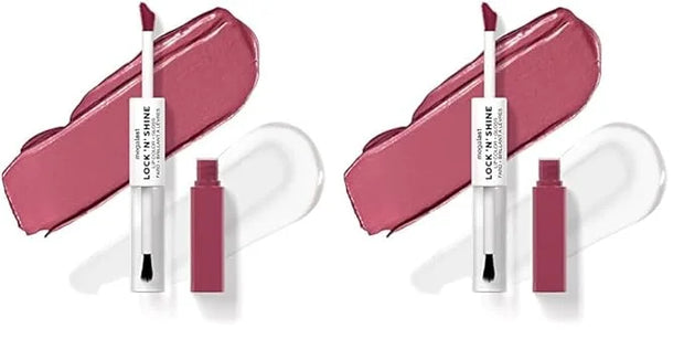 wet n wild Megalast Lock 'N' Shine Lip Color + Gloss Utaupia (Pack of 2) - Product Image