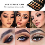 Nude Gold Eyeshadow Palette Natural Naked Smokey Warm Neutral 15 Shades, DE'LANCI Ultra-Blendable High Pigmented Matte Shi...