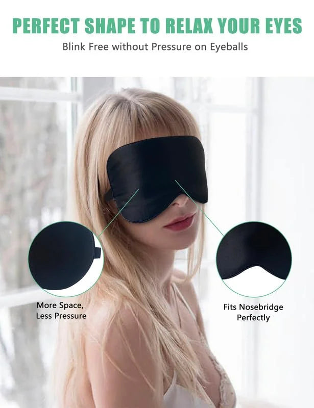 BeeVines Gel Eye Masks & Silk Sleep Mask - Product Image
