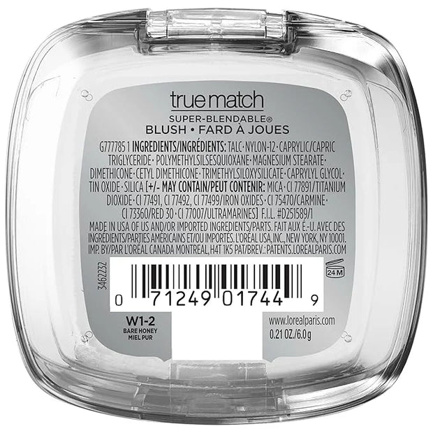 L'Oreal Paris True Match Super-Blendable Powder Blush, Bare Honey, 0.21 Oz (Packaging May Vary) - Product Image