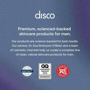 Disco Men's Eye Bag Treatment, Roller Serum for Men, Under Eye Cream Natural Caffeine Anti Aging Stick Balm, Reduce Puffin...