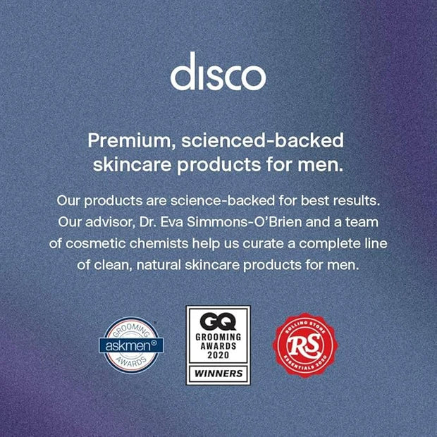 Disco Men's Eye Bag Treatment, Roller Serum for Men, Under Eye Cream Natural Caffeine Anti Aging Stick Balm, Reduce Puffin...