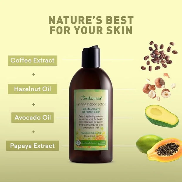 Indoor Tanning Lotion | Body Tanning Lotion | Natural Sun Tan Lotion | Moisturizer Tanning Lotion For Long-Lasting Tan | J...