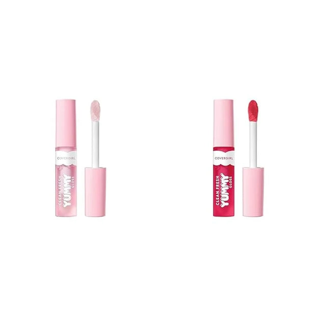 COVERGIRL Clean Fresh Yummy Gloss Lip Gloss Bundle - Let's Get Fizzical & You're Just Jelly - Product Image