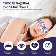 Steam Eye Mask - Self Heating, Moist Hot, Purple, Polyester, Disposable, Lightweight, Eye Mask for Puffy Eyes, Dry Eyes, P...