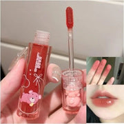 6 Colors Bear Lip Gloss Set, Lip Glaze Jelly Lipstick Liquid Lipstick Cute Bear Lipgloss Plumping Lip Tint Moisturizing Wa...