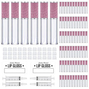AMORIX 5ml Fish Scales Lip Gloss Tubes with Wand - 72 Pack Empty Containers + 4pcs Syringes for DIY Lip Gloss Balm - Produ...