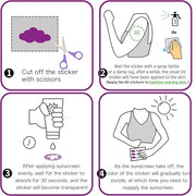 120 Count UV Stickers for Sunscreen Reapply Reminder - Waterproof UV Detection Stickers, Know When to re-Apply Sunscreen, ...