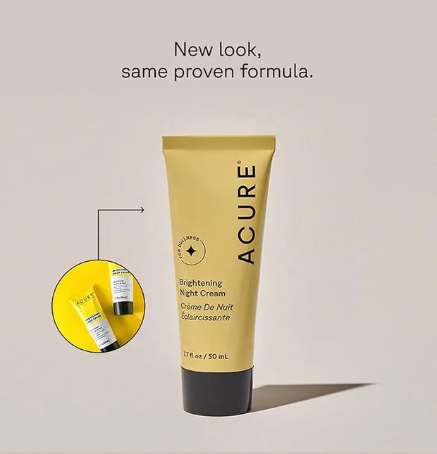 Acure Brightening Day & Night Cream Set – Hydrating & Radiance-Boosting Moisturizers for Even Skin Tone & Smooth Texture, ...