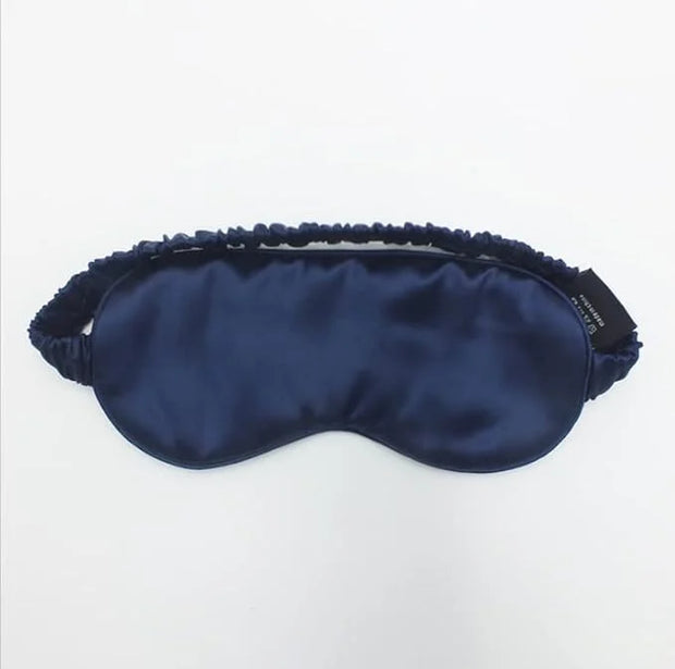 100% 22M Mulberry Silk Eye Mask. Full-Coverage, Soft and Comfortable, for Sleep Health and Skincare (Navy Blue) - Product ...