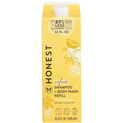 The Honest Company 2-in-1 Cleansing Shampoo + Body Wash Refill Carton | Gentle for Baby | Naturally Derived, Tear-free, Hy...