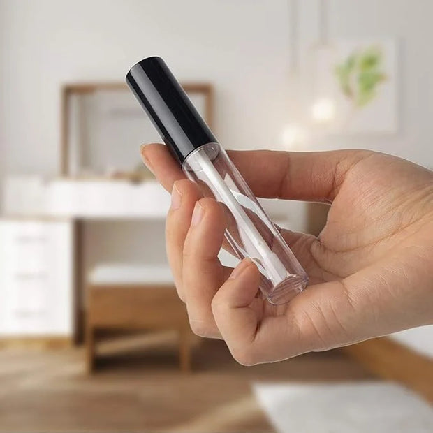 GTHER 10PCS 10ML Empty Lip Gloss Containers Tube with Wand, Refillable Lip Balm Bottles, Lipstick Sample Container and Fun...