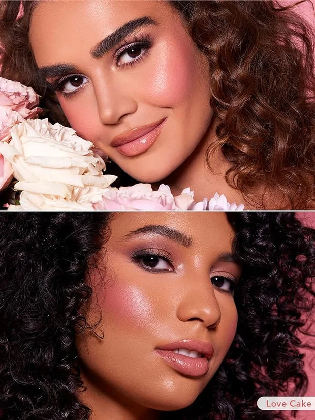 SHEGLAM Color Bloom Dayglow Liquid Blush Makeup for Cheeks Shimmer Finish - Love Cake - Product Image