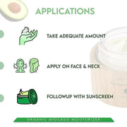 Shir Organic Avocado Moisturizer for dry Mature Skin, 24-Hour Hydrating Face Cream Infused with Vitamins A, B, D, and E fo...