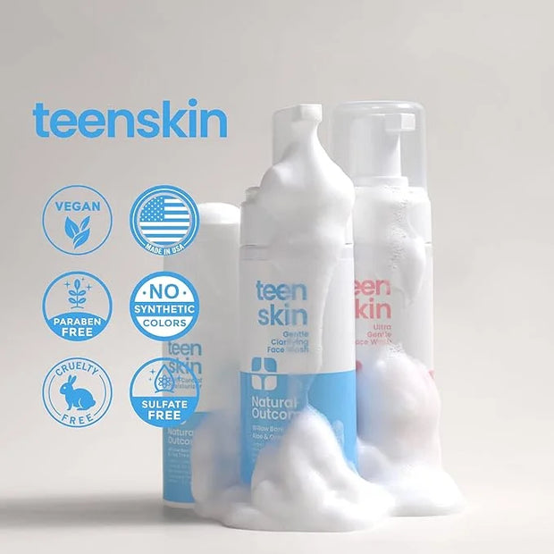 Teen Skin Care Kit 3-Step | Acne Face Wash Skin Care Regimen | Teen Skin Face Wash, Toner, & Moisturizer | Perfect for Tee...