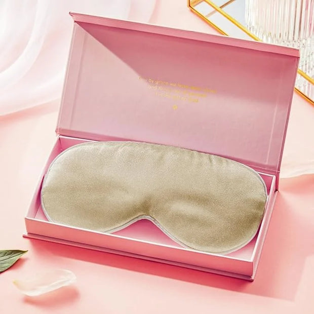 Grace & Company Silky Satin Eye Mask for Women - Premium Gold Satin Silk Sleep Mask - Hydrating, Ultra Soft & Lightweight ...