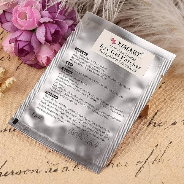 Yimart Professional Lint Free Under Eye Gel Pad Patches Eyelash Extensions 50 Pairs - Product Image