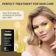 Under Eye Patches - 24 Pairs Gold Under Eye Mask for Puffy Eyes, Dark Circles, Eye Bags, Wrinkles, Collagen Eye Gels with ...
