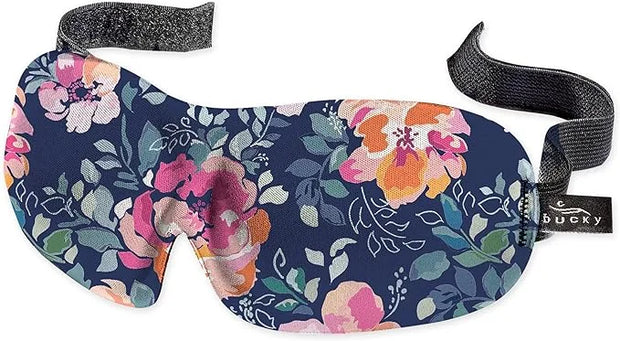 Bucky 40 Blinks No Pressure Eye Mask for Travel & Sleep, Midnight Floral, One Size - Product Image