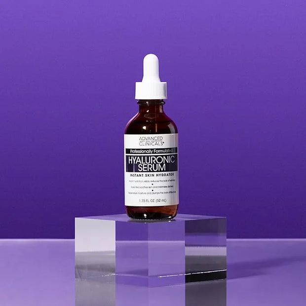 Advanced Clinicals Hyaluronic Acid Serum For Face | Moisturizing Facial Skin Care Products | Hydrating Serum For Face Help...