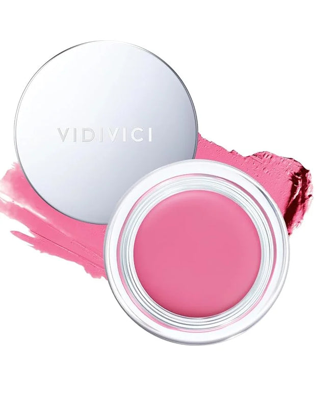 VIDIVICI Millennial Glow Cream Blush 03 Pansy Lavender - Creamy Face Cheek Blusher for Smooth & Silky Skin - Soft Satin Fi...