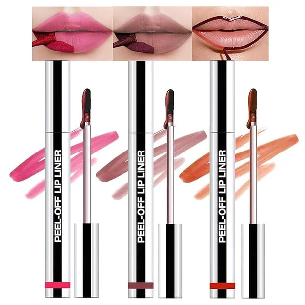 3 Colors Lip Stain Peel Off, Peel off Lip stain, Lip Tint Stain, Peel off Lip Liner Stain, Lip Stain Peel off Tint Tattoo ...