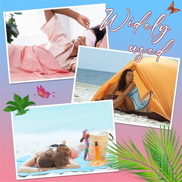 Irenare 2 Pcs Self Tanning Sleep Sack Self Tanning Sheets Protector Self Tan Sleep Bag Protect Sheets from Self Tanner Tra...
