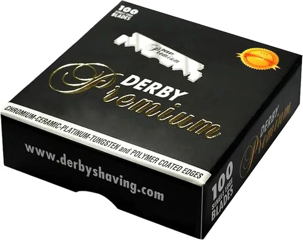 200 "Derby Premium" Single Edge Razor Blades for straight razor - Product Image