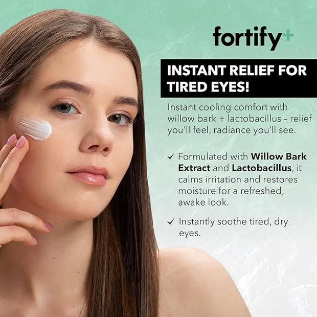 Fortify 9-in-1 Natural Skincare Eye Cream - Anti-Aging & Dark Circle Corrector, Dermatologist Tested - 30ML (Pack of 2) - ...