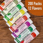 AZEN 200 Pack Lip Balm, Natural